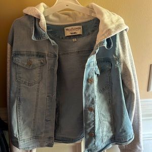 Authentic fleece denim jacket